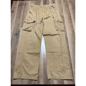 Outback Rider Pants, Men's Size 34/32, Brown, Khaki, Cargo Pants 40" Length